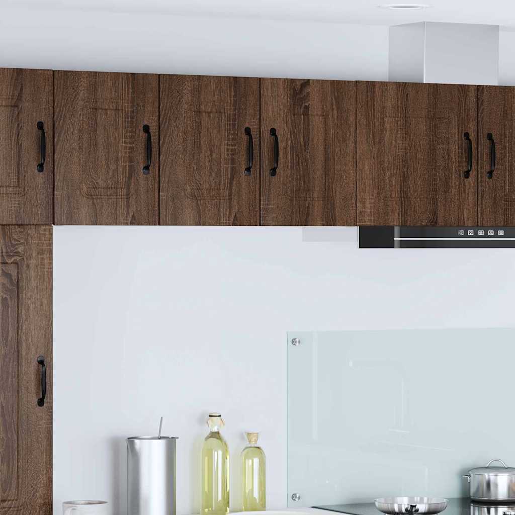 Küchenhängeschrank 2 pcs Braun Eichen-Optik 30 x 31 x 40 cm